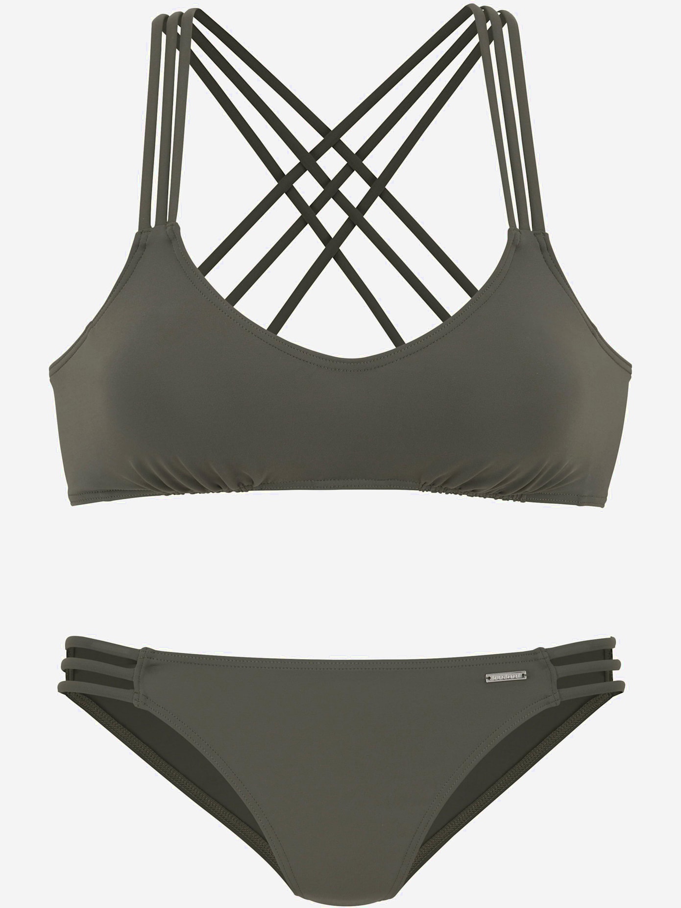 Bikini bustier uni tendance