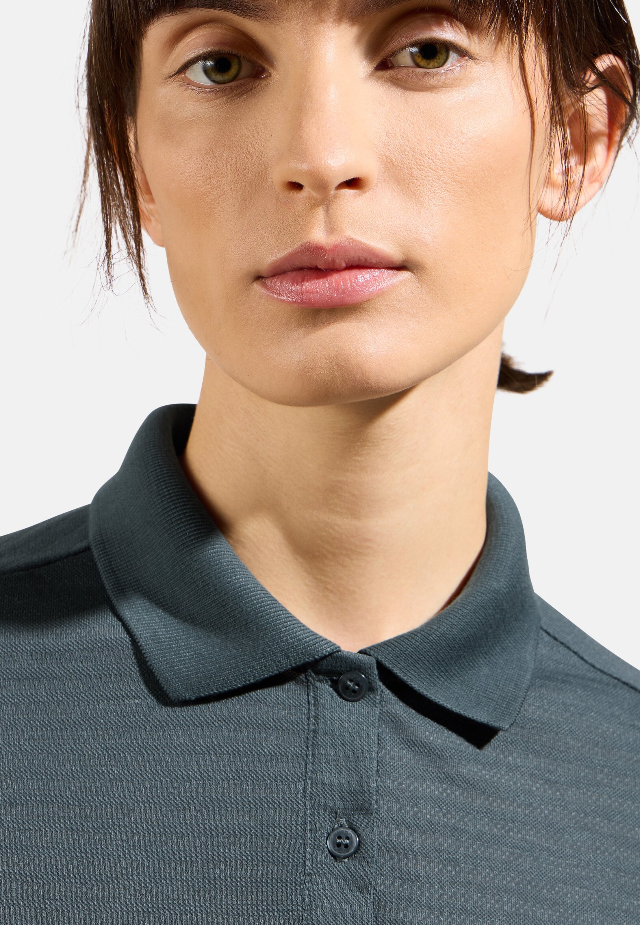 Ascent Poloshirt mit Naturfasern in dark slate