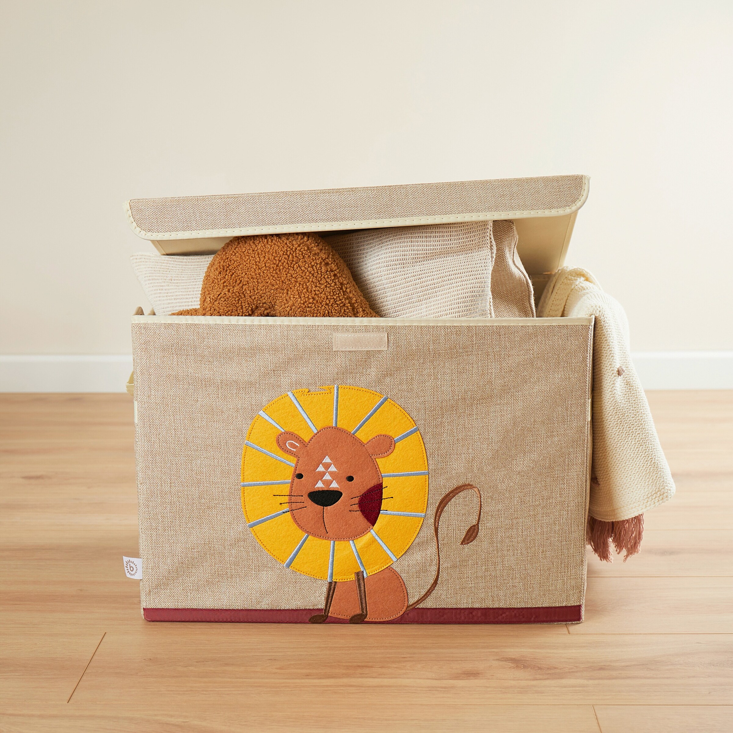 Bieco Aufbewahrungskiste 36x51x36 cm Löwe / beige / braun / orange