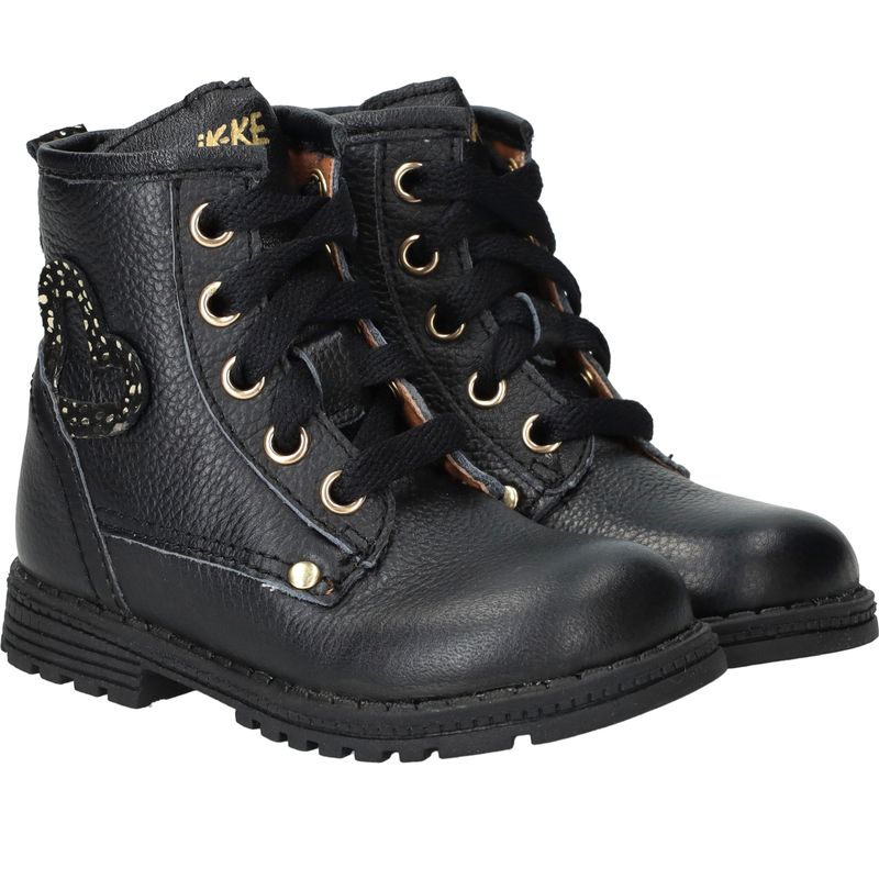 IK-KE Veterboots Zwart Meisjes