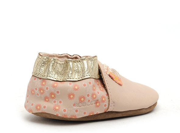 Robeez chaussons bebe leaf season rose