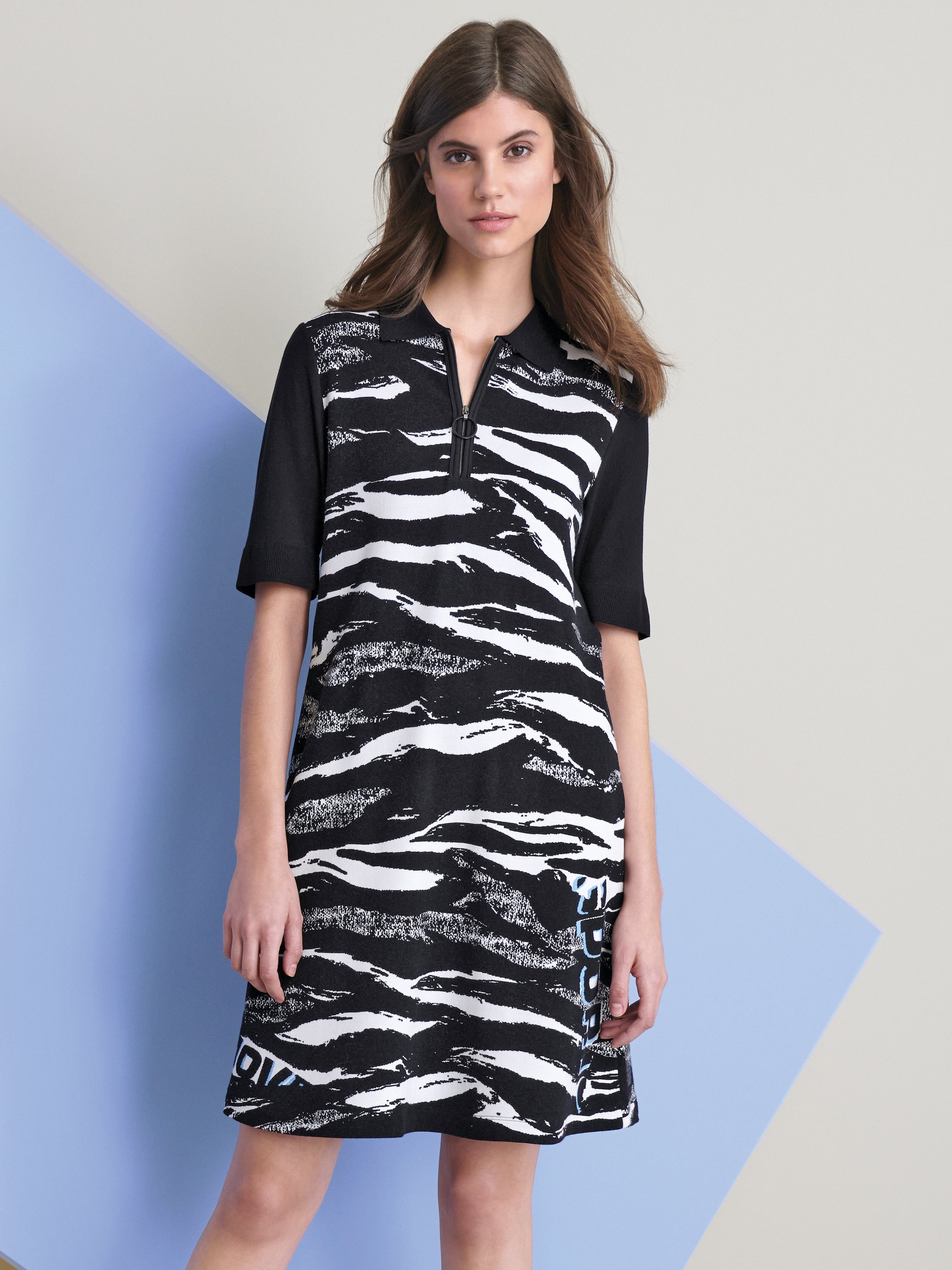 Kleid mit Polo-Kragen