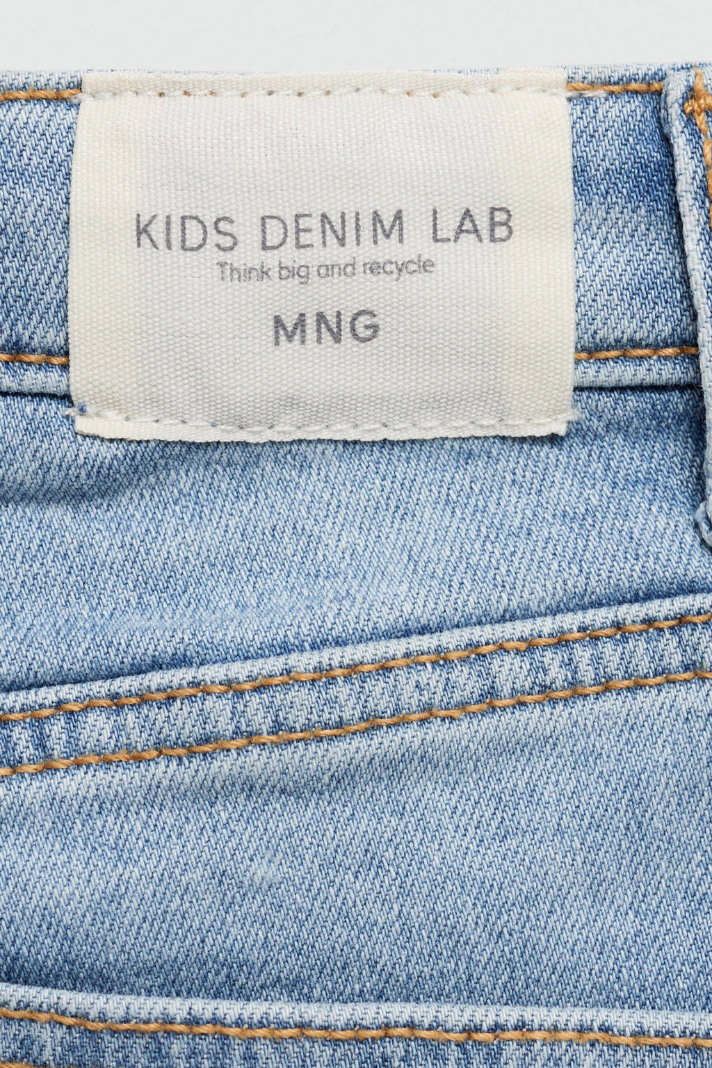 Mango Kids skinny jeans light blue denim