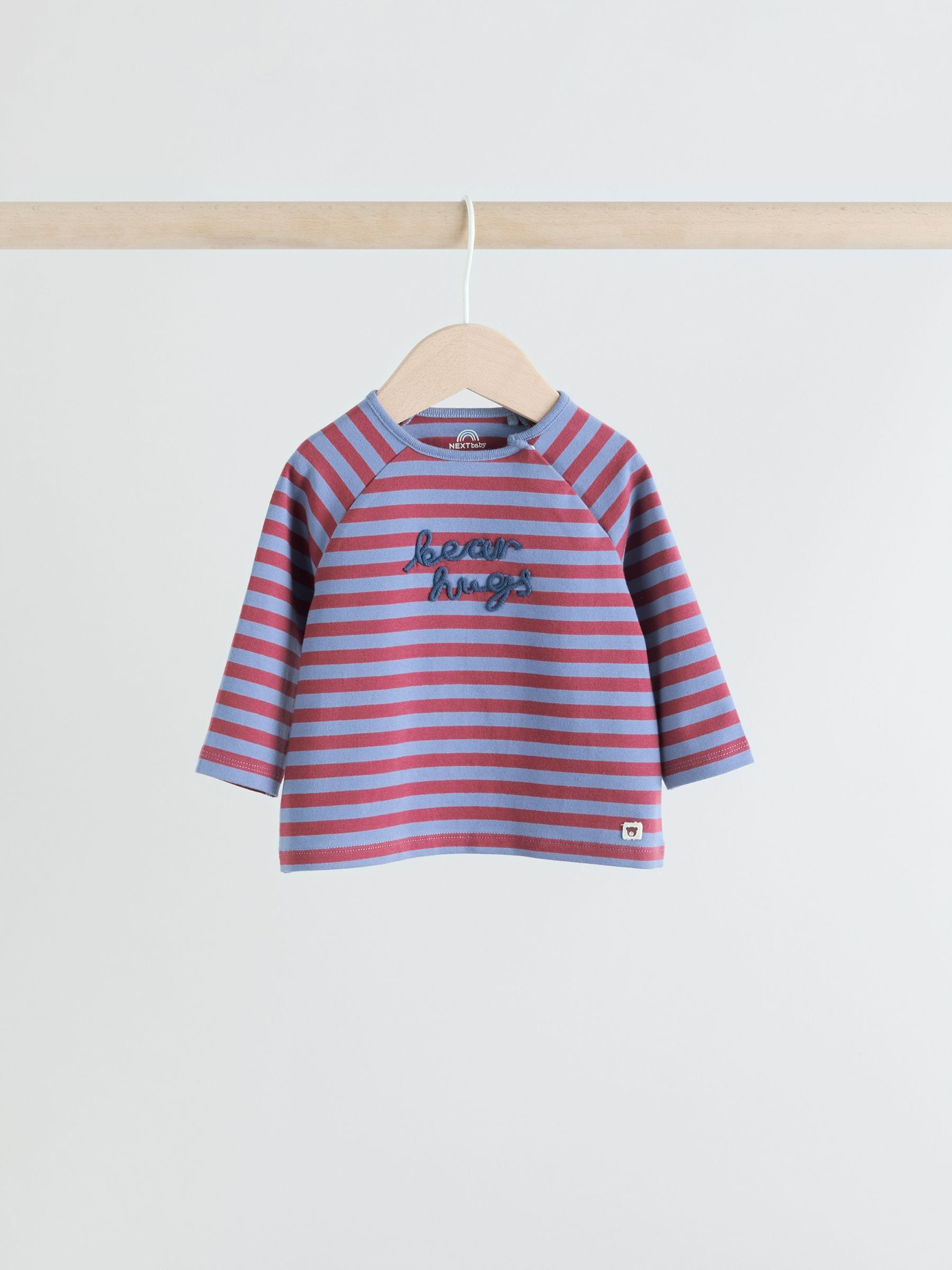 Marineblauw/bruin met beer - Tops en Leggings 6 -delige babyset (0mnd-3jr)