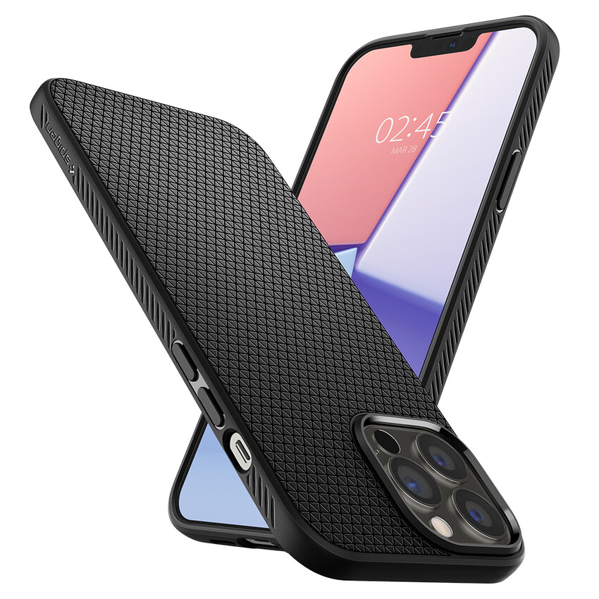 iPhone 13 Pro Liquid Air Case Gummi Hülle (ACS03258) - Schwarz (Matt)
