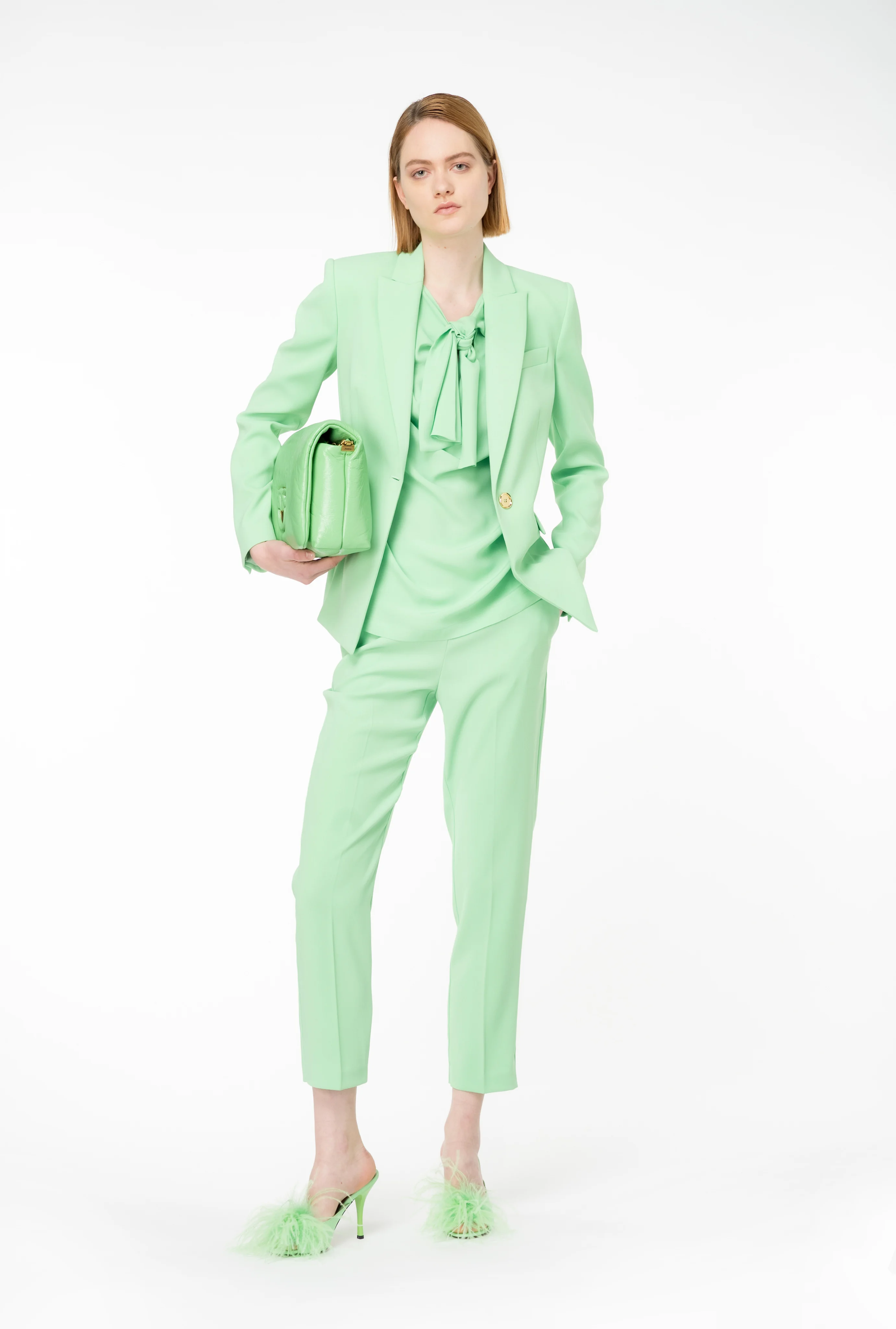 Pantalon slim | Vert