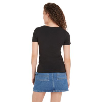 Tee-shirt à manches courtes femme Tjw Skinny Stretch V Neck TOMMY HILFIGER