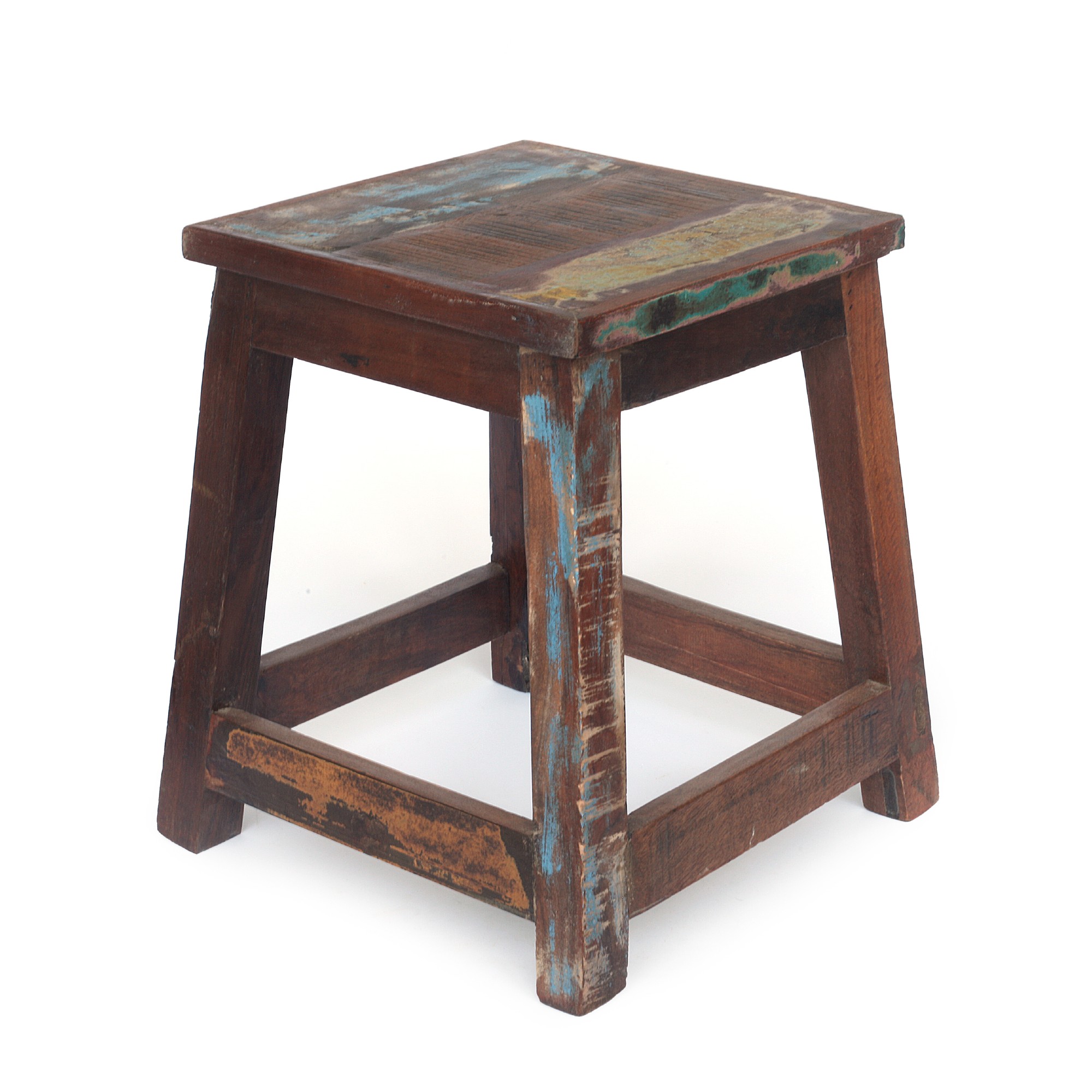 Hocker 'Jarrow', multicolor, H 40 cm, L 30 cm, B 30 cm von fischer's lagerhaus