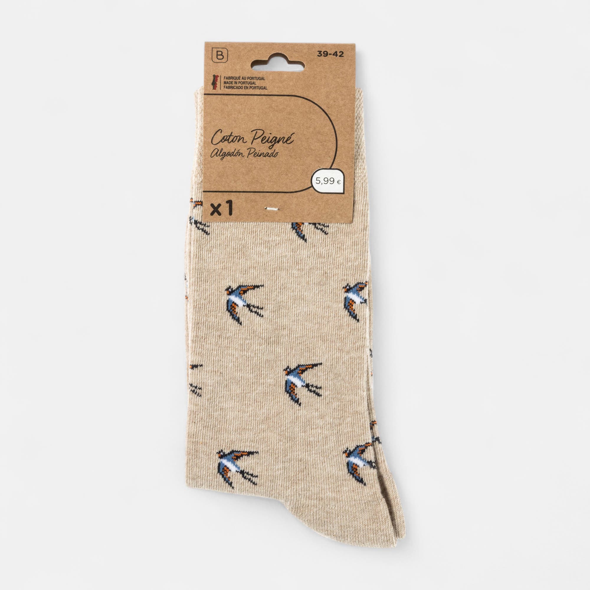 Chaussettes Homme beige