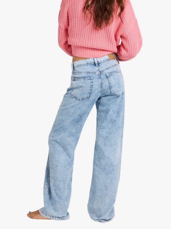 Dawn Patrol Mid Sunbleached Jeans à coupe ample Bleu Femme