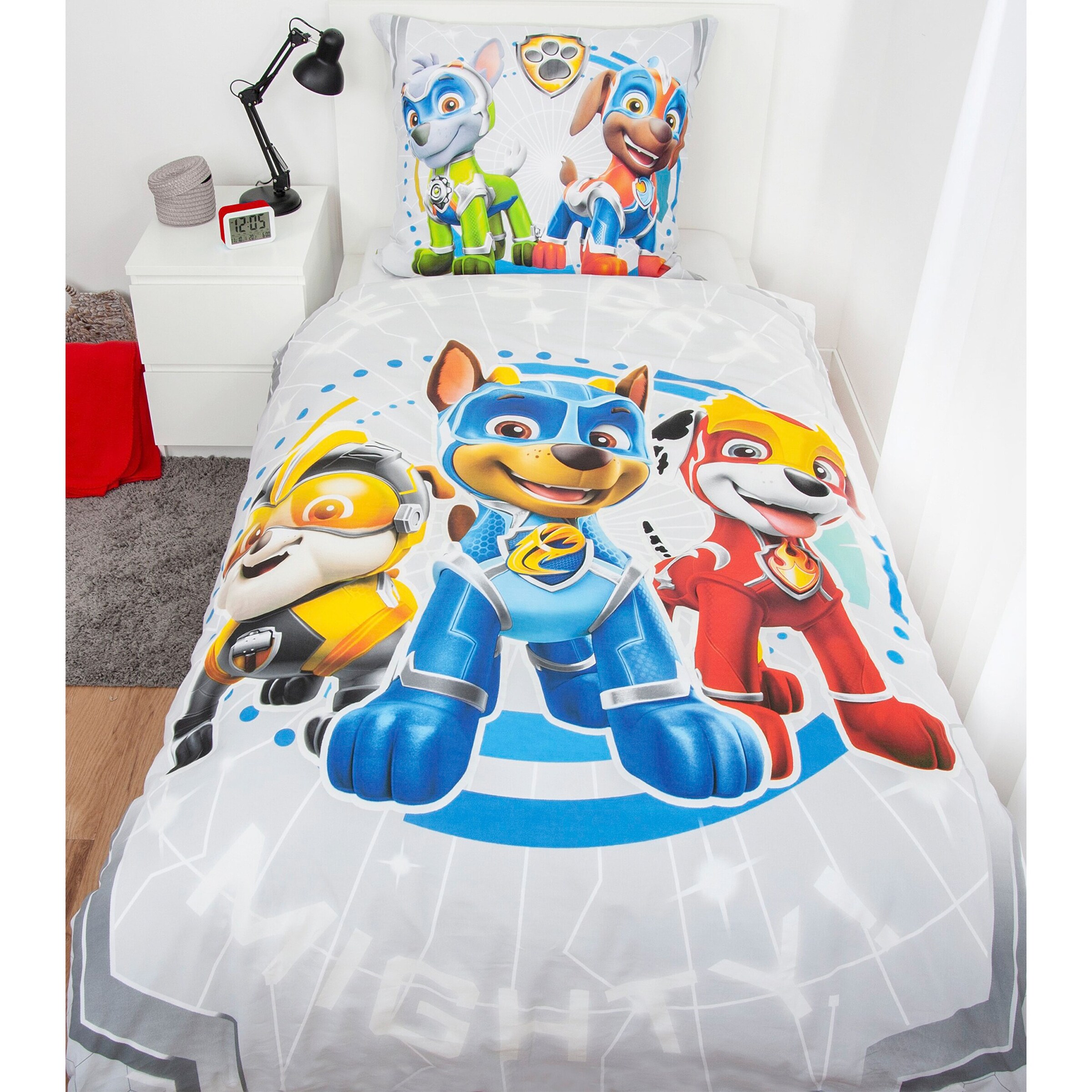 Herding - PAW PATROL Renforcé-Bettwäsche Glow in the dark 80x80 / 135x200 cm
