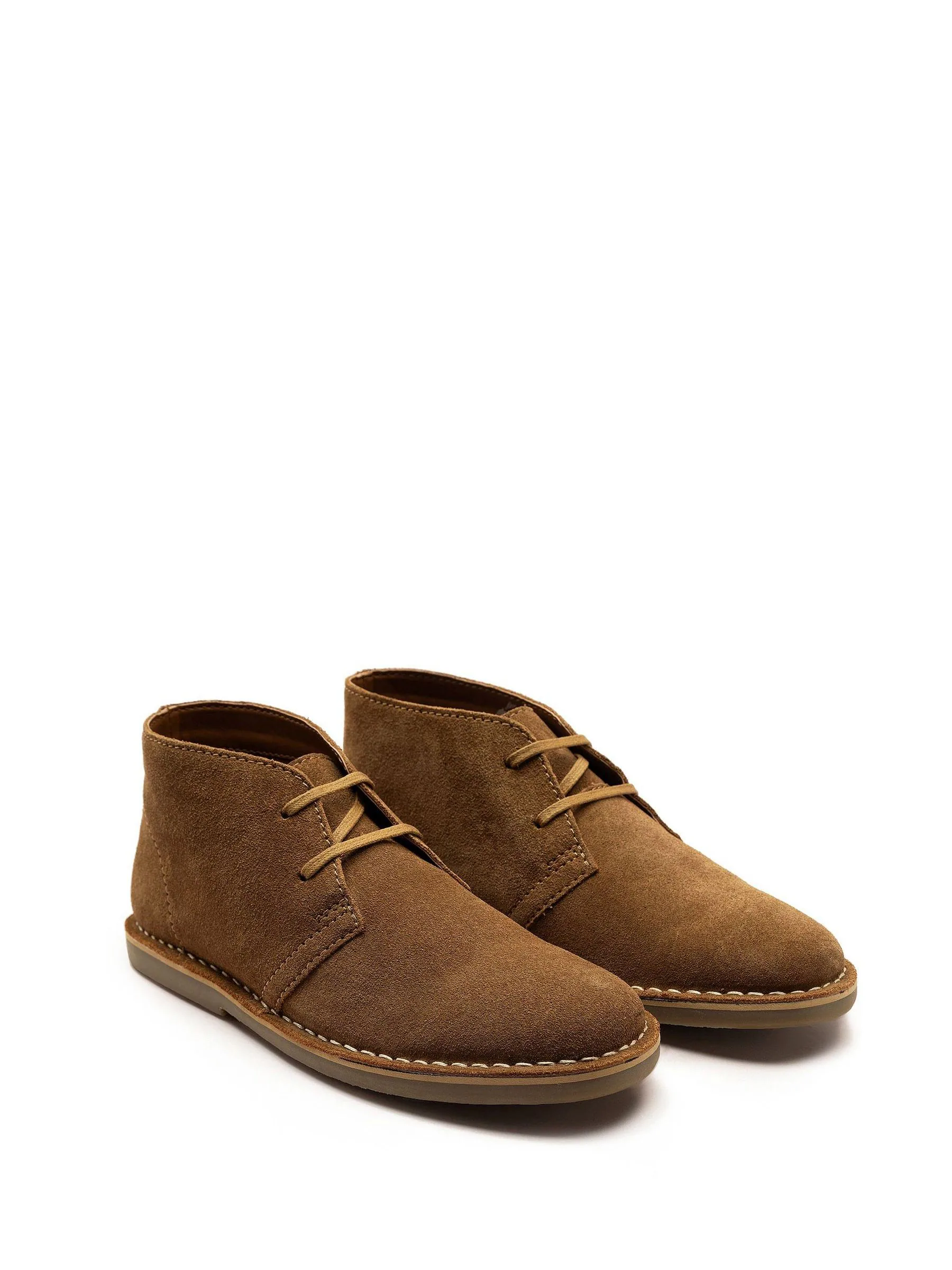 Bruin - Off The Hook Sahara suède leren Desert Chukka Vetersluiting Boots