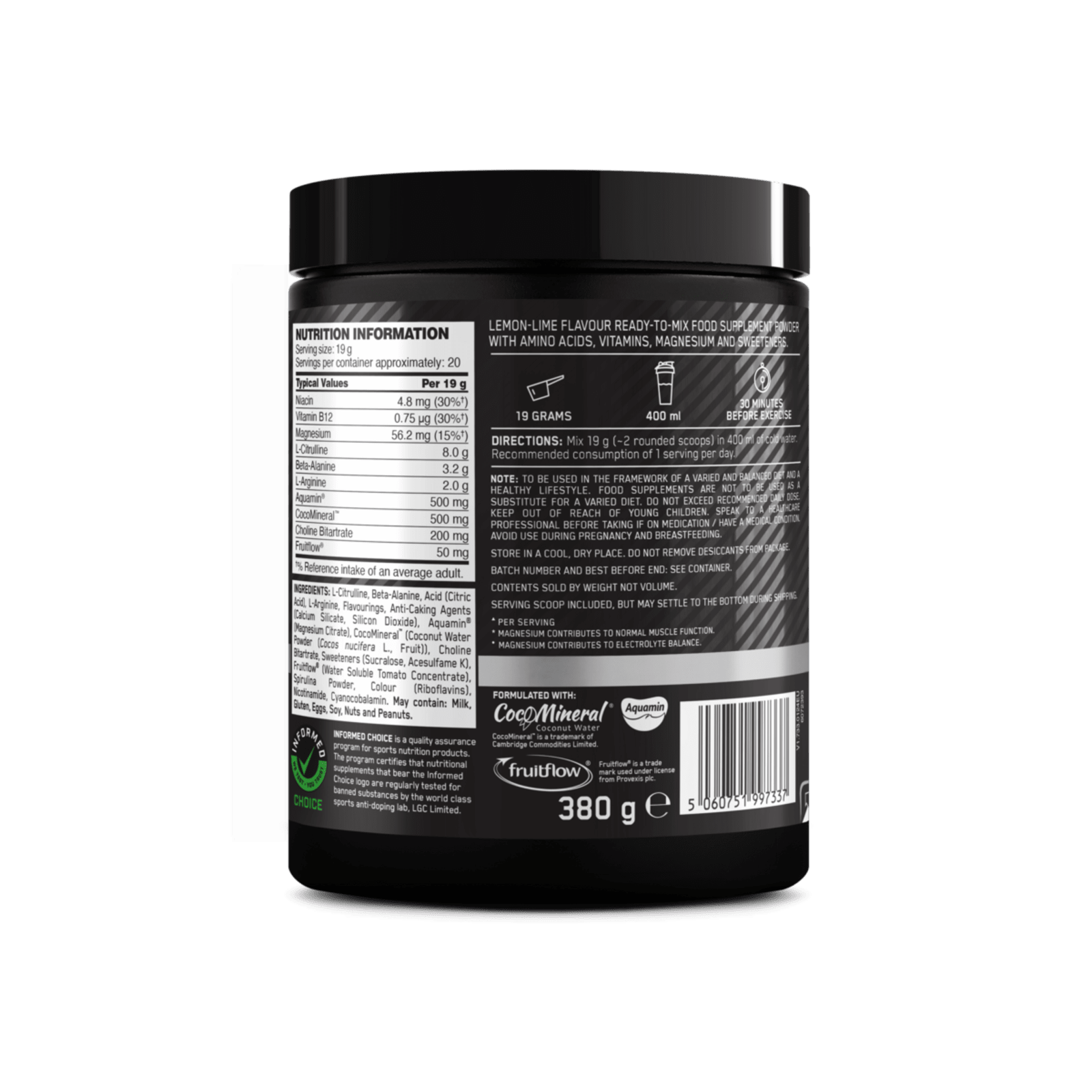 Platinum Pump Pre-Workout - 380g - Lemon-Lime