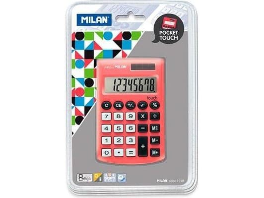 Milan kalkulator Pocket Touch 150908RBL rød