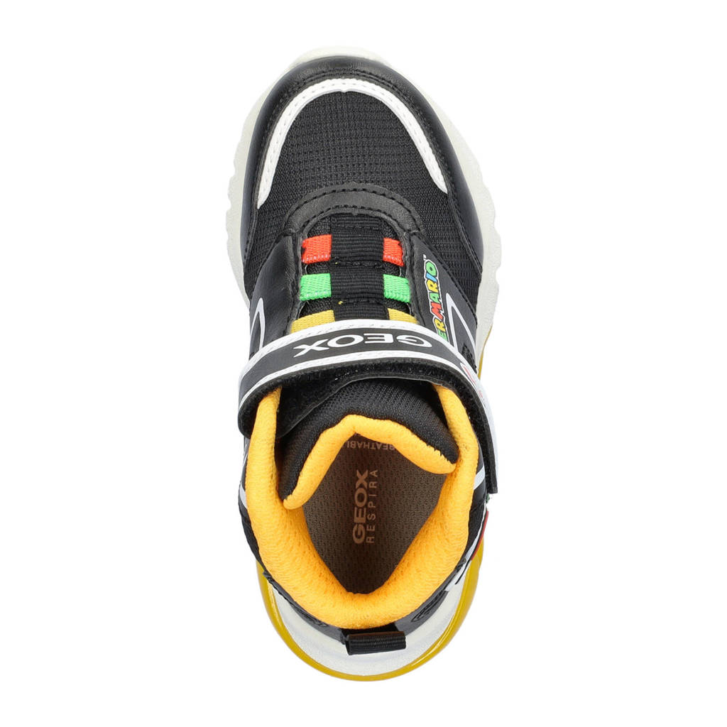 Geox Ciberdronsneakers met lichtjes zwart