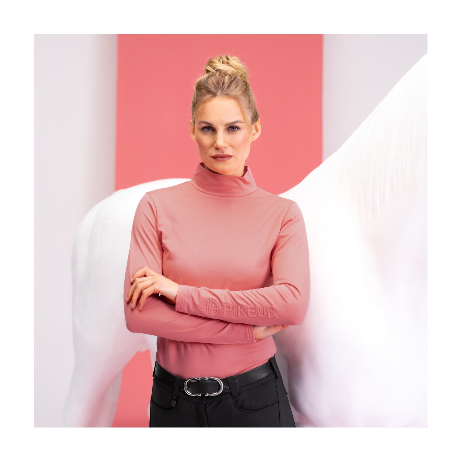 PIKEUR ATHLEISURE Rollneck-Funktionsshirt  - peach blossom