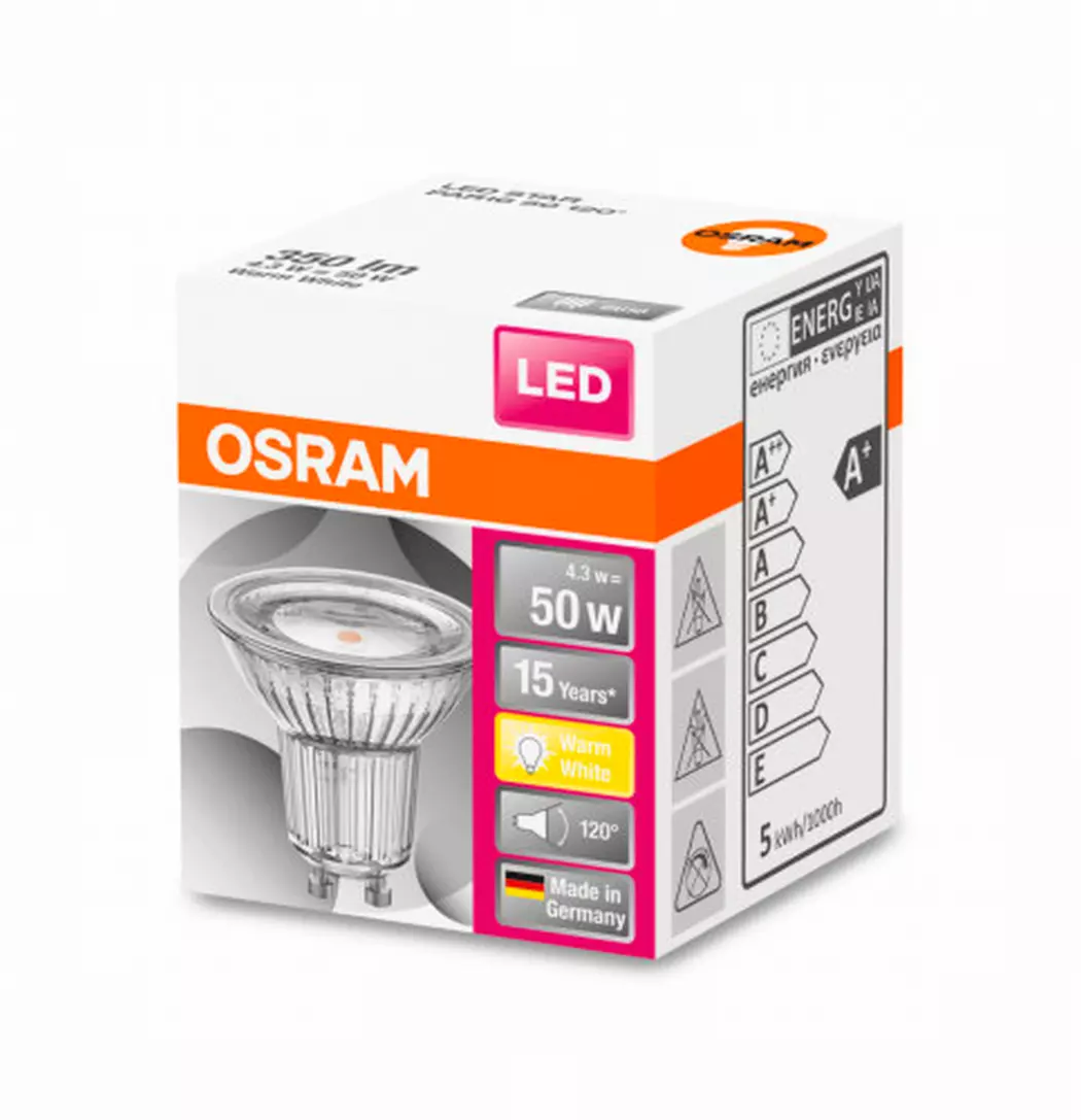 LED Strahler GU10/4,3 Watt/Energie G
