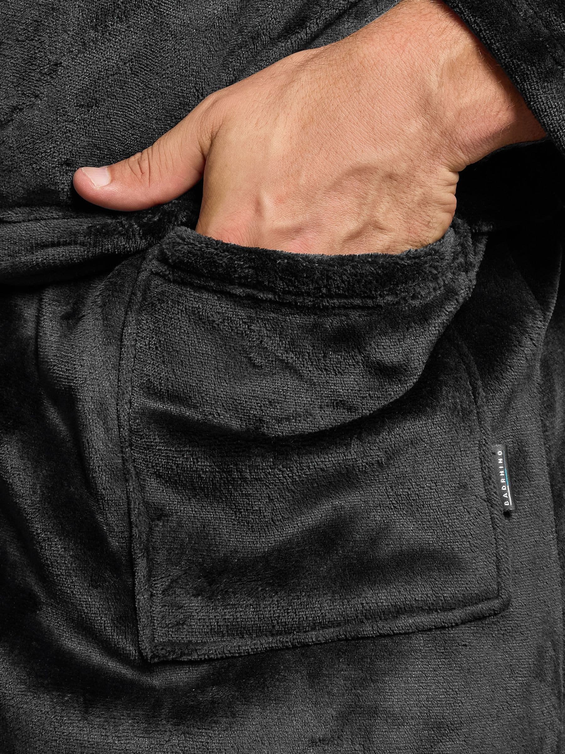 BadRhino Big & Tall Plush Dressing Gown