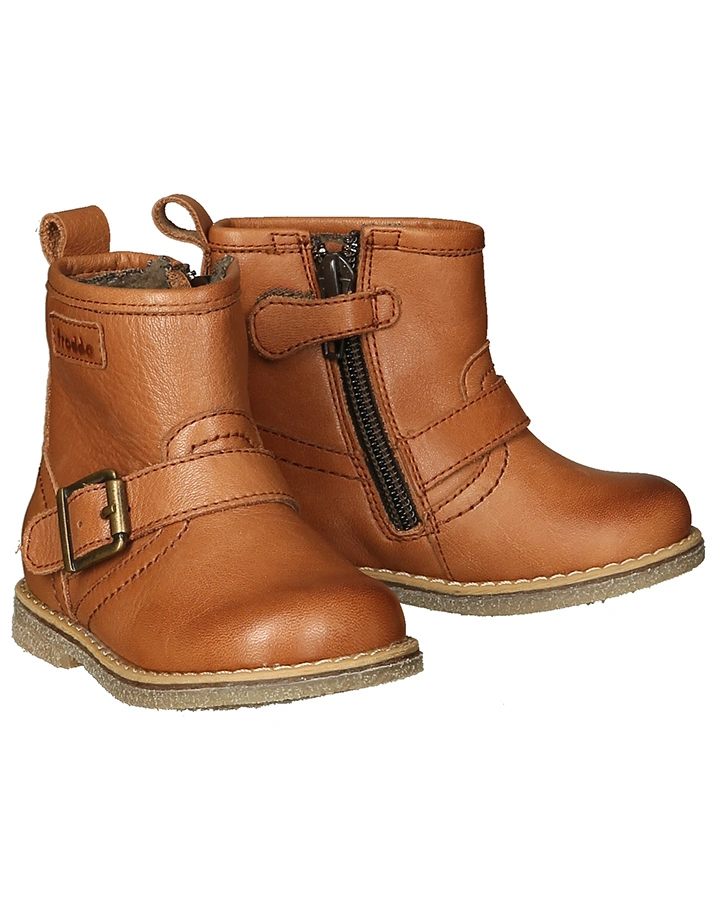 Winter-Stiefeletten CHASKA gefüttert in cognac