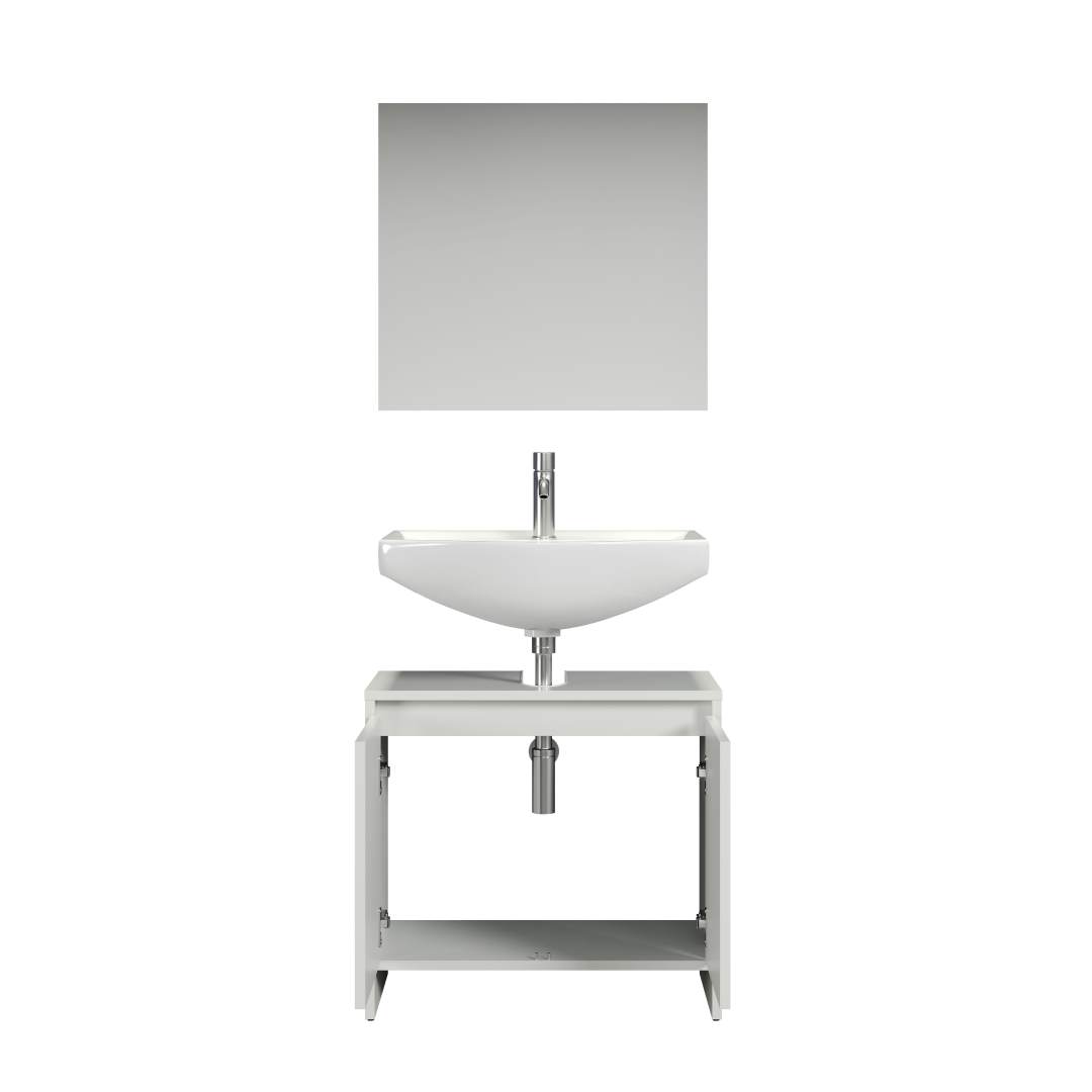 Basix badkamermeubelset, wit. 1 x 1 x 1 cm