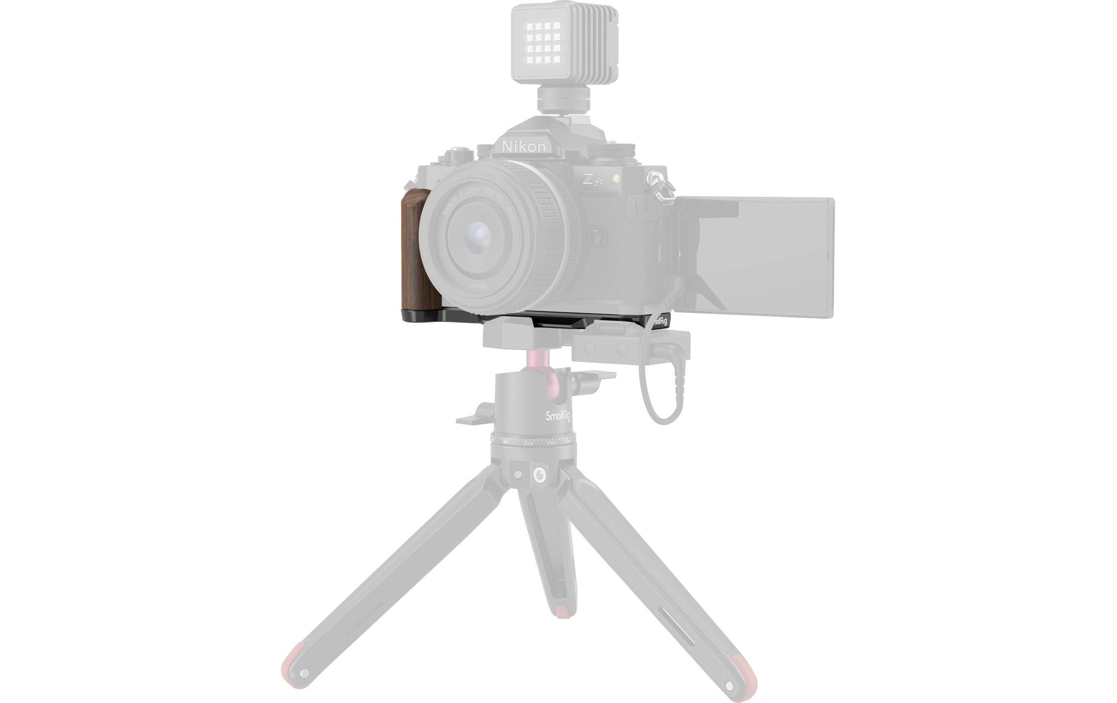 L-Winkel Nikon Z fc SchwarzL-förmiger Holzgriff für Nikon Z fc