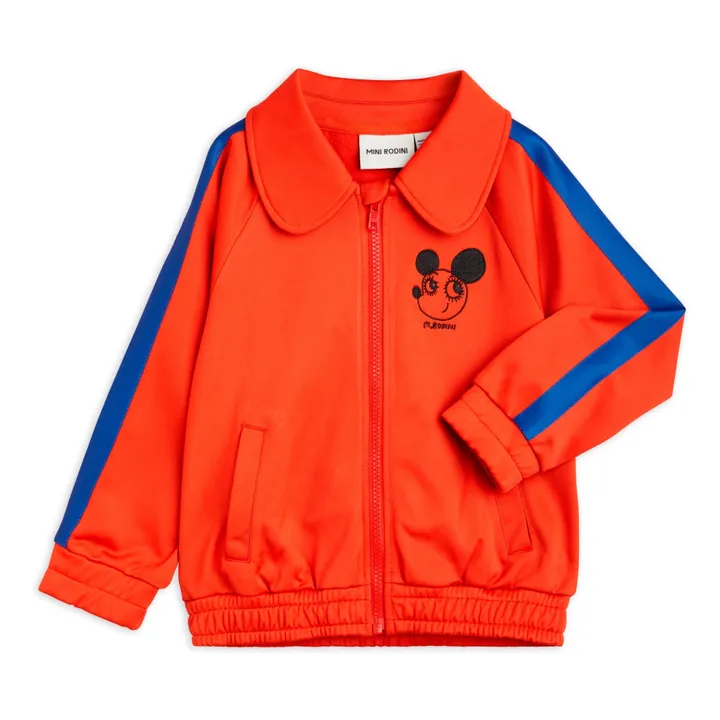 Mini Rodini Veste de Survêtement Polyester Recyclé | Rouge