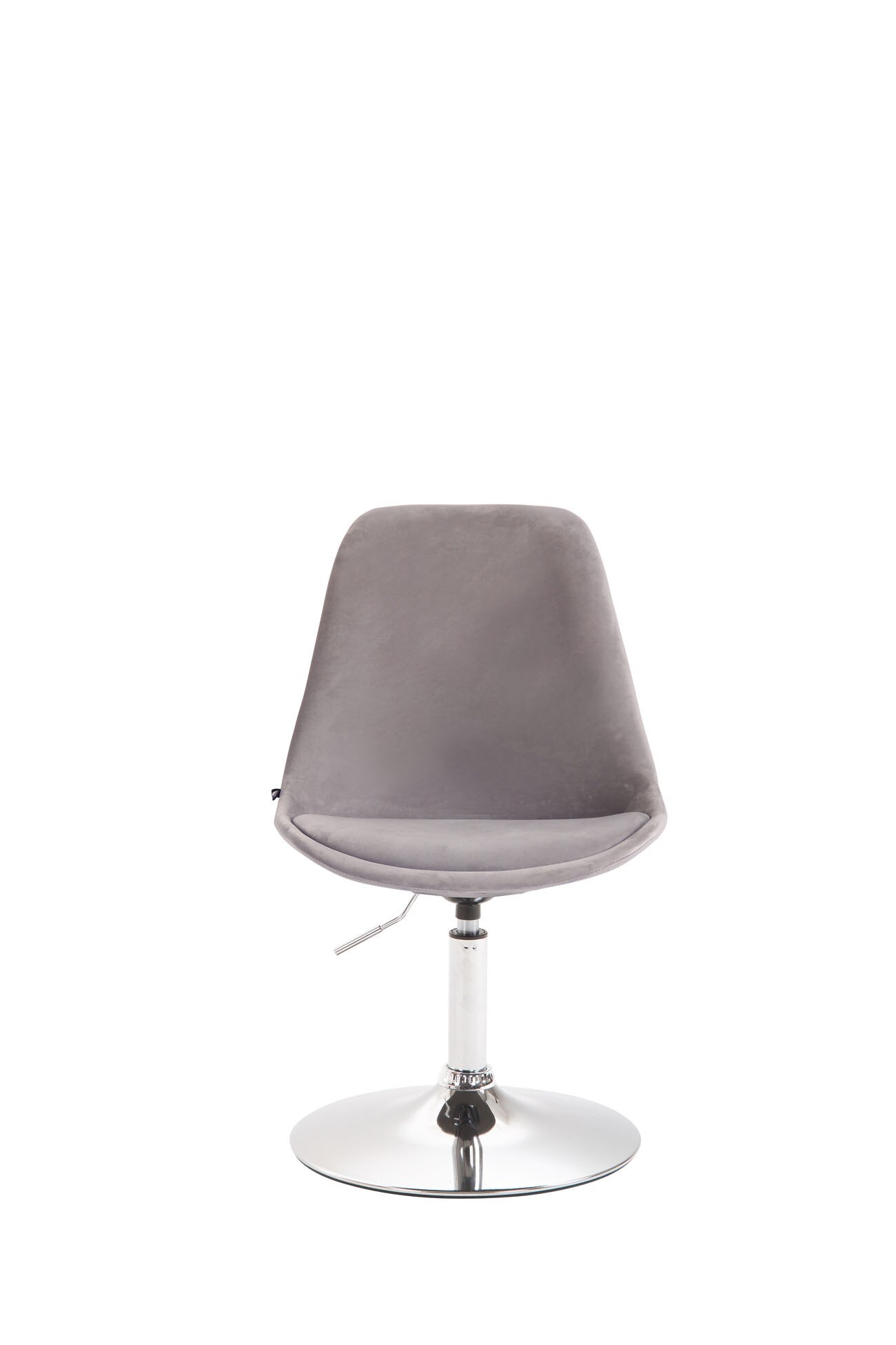CLP Esszimmerstuhl Maverick Samt I Höhenverstellbarer Lehnstuhl I Drehstuhl Mit Trompetenfuß I Sitzhöhe Von Ca. 43 - 48 cm