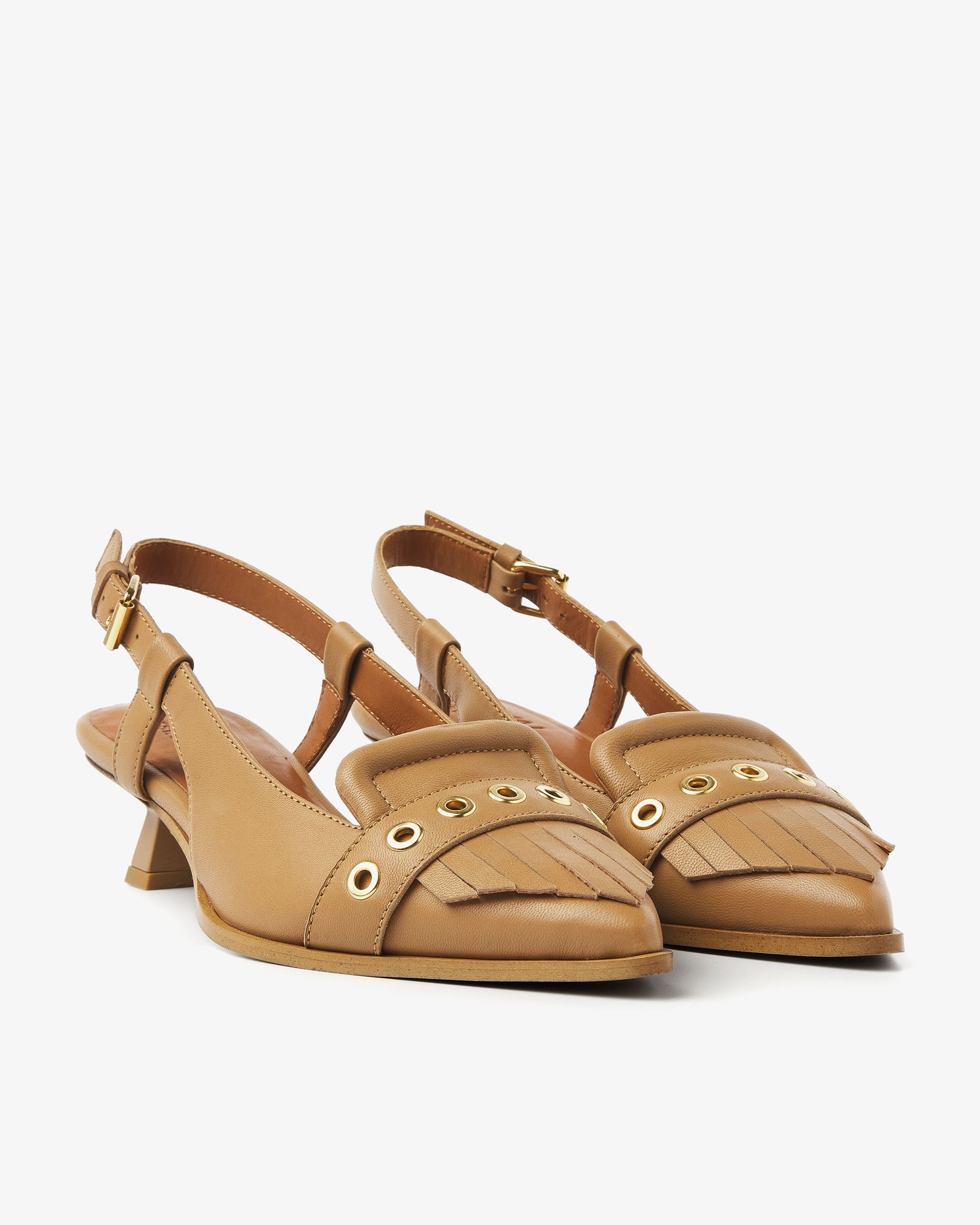 VIA VAI cognac slingbacks Lea Katie