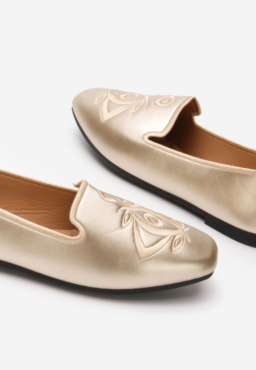 Ballerines femme dorées Estefania