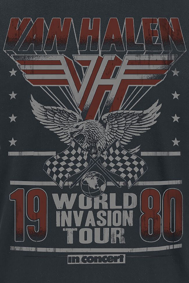 World Invasion Tour 1980 | Van Halen T-Shirt Manches courtes