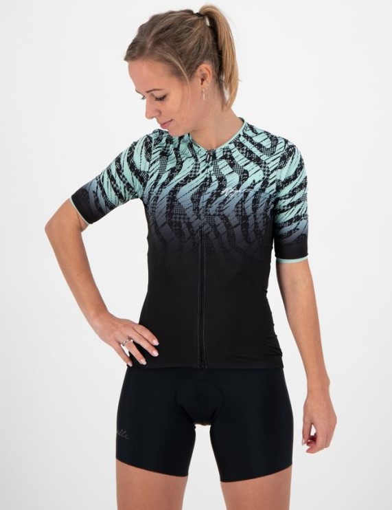 Rogelli Animal Jersey til Kvinder - Sort/Turkis