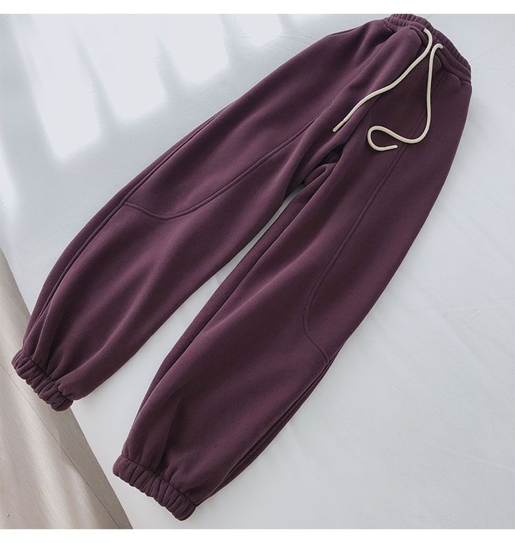 Faiar - Effen joggingbroek met trekkoord in de taille