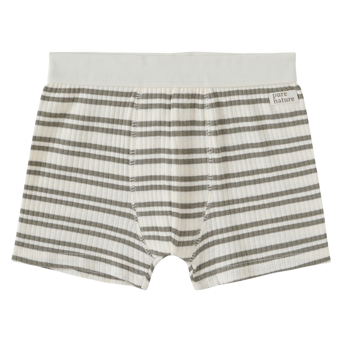 Topolino Pure Collection 3 Jungen Boxer mit Rippstruktur cremeweiss / hellblau / oliv