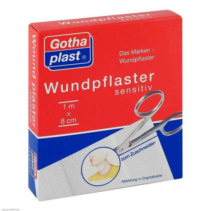 Gothaplast Wundpflaster sensitiv 8 cm x 1 m geschnitten, 1 St