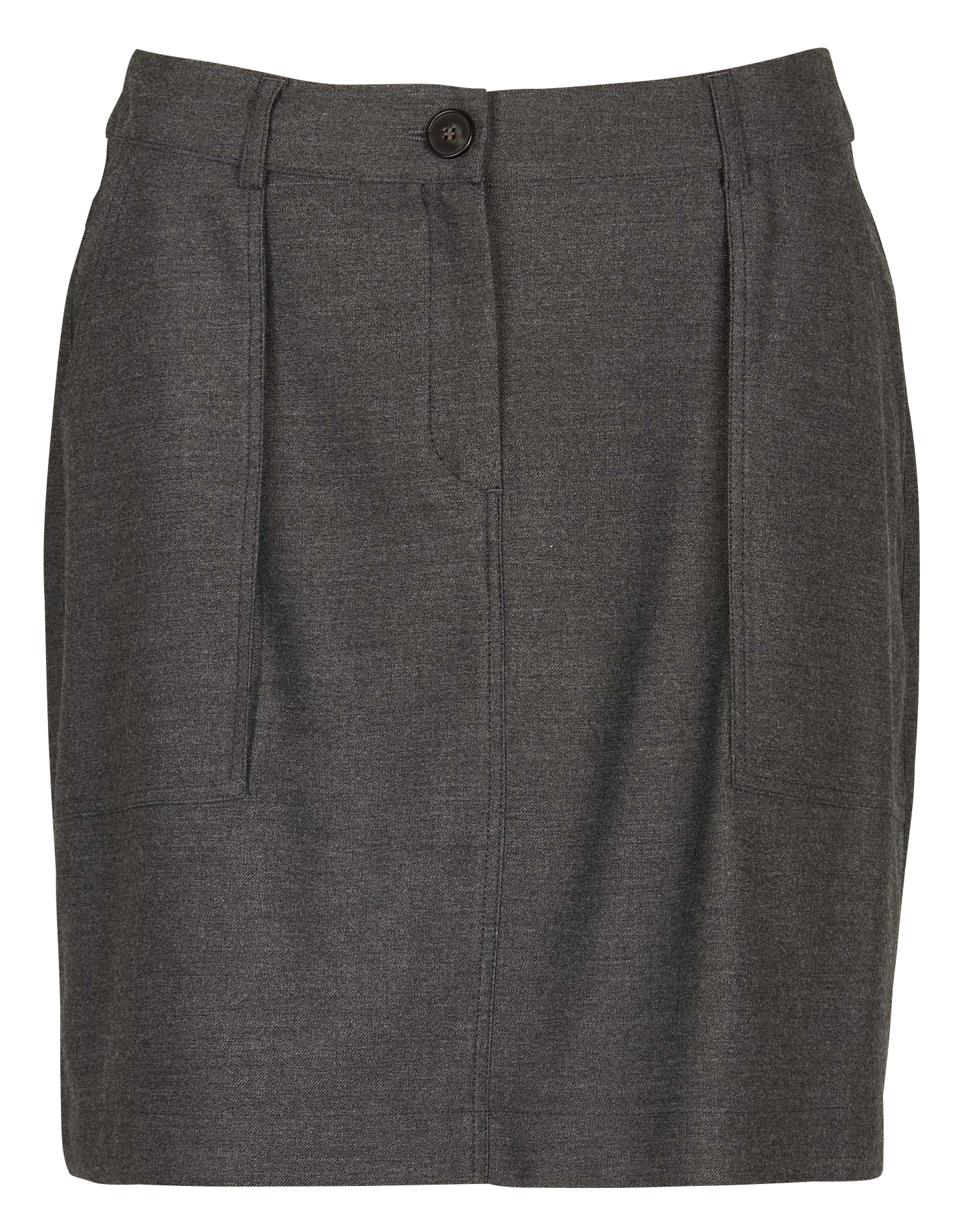 LEO - Jupe droite taille haute | Bleu