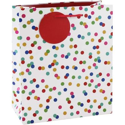 Clairefontaine Eurowrap - Sac cadeau - 21,5 cm x 10,2 cm x 25,3 cm - pois