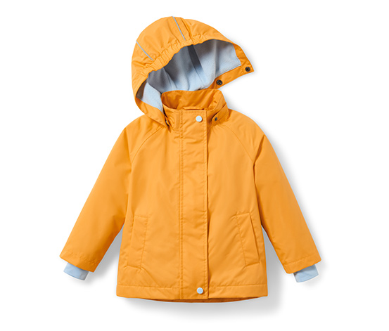 Kleinkind-Thermo-Regenjacke, korngelb