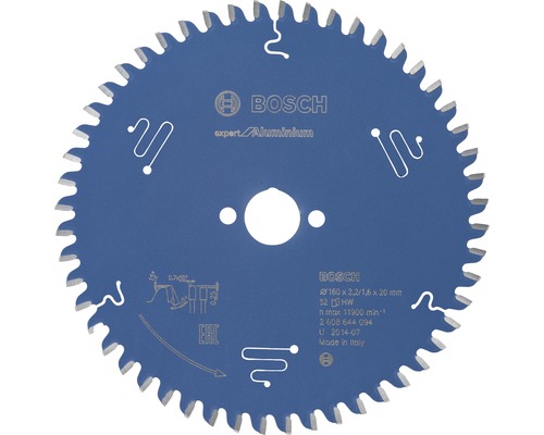 Cirkelzaagblad Expert voor aluminium Ø 160x20 mm Z 52