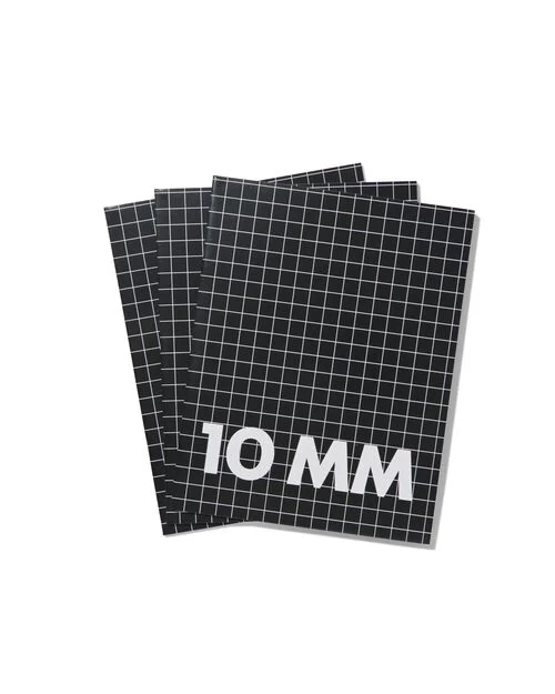 3 cahiers 16,5 x 21 cm - carreaux 10 mm