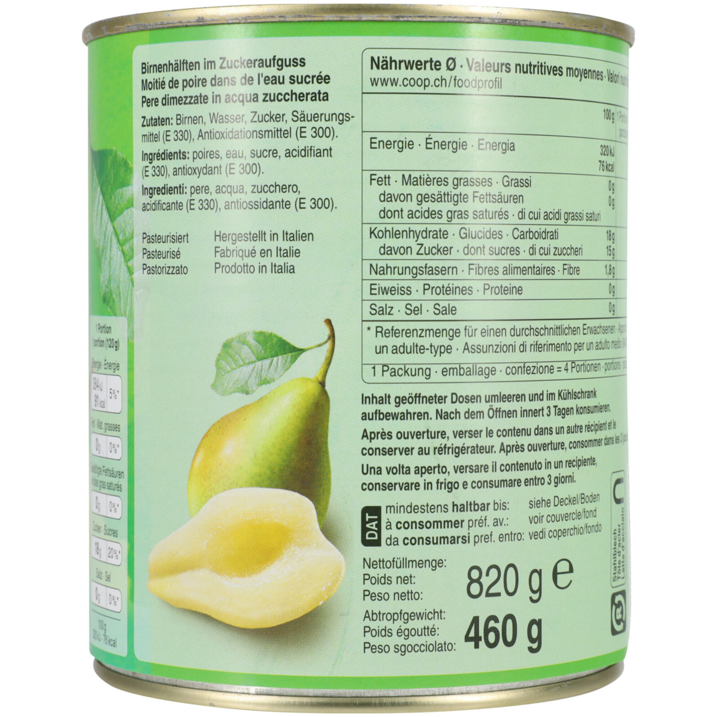 Prix Garantie Birnenhälften