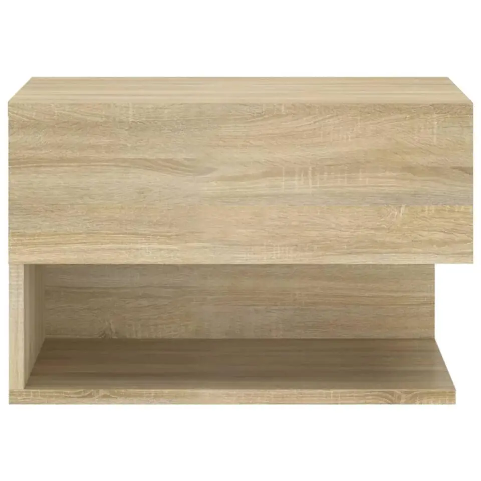 vidaXL - Wandnachtkastje - Bruin - Bewerkt hout - 2 stuks