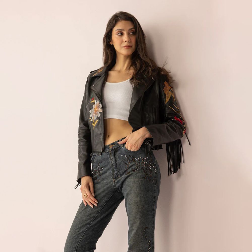 Myra Bag leather jacket Thorn & Thunder