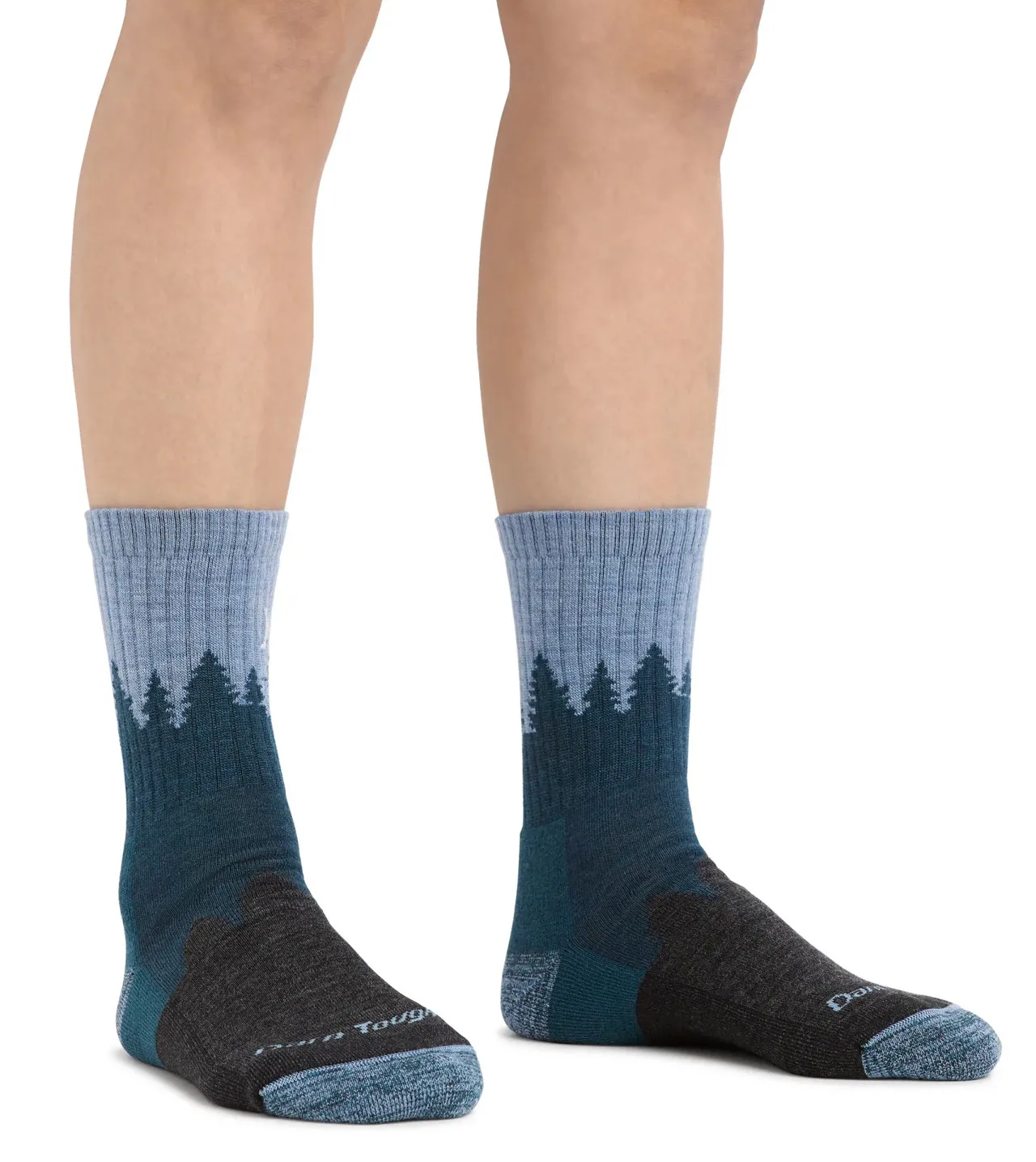 Darn Tough Women's Treeline Micro Crew Cushion Blue