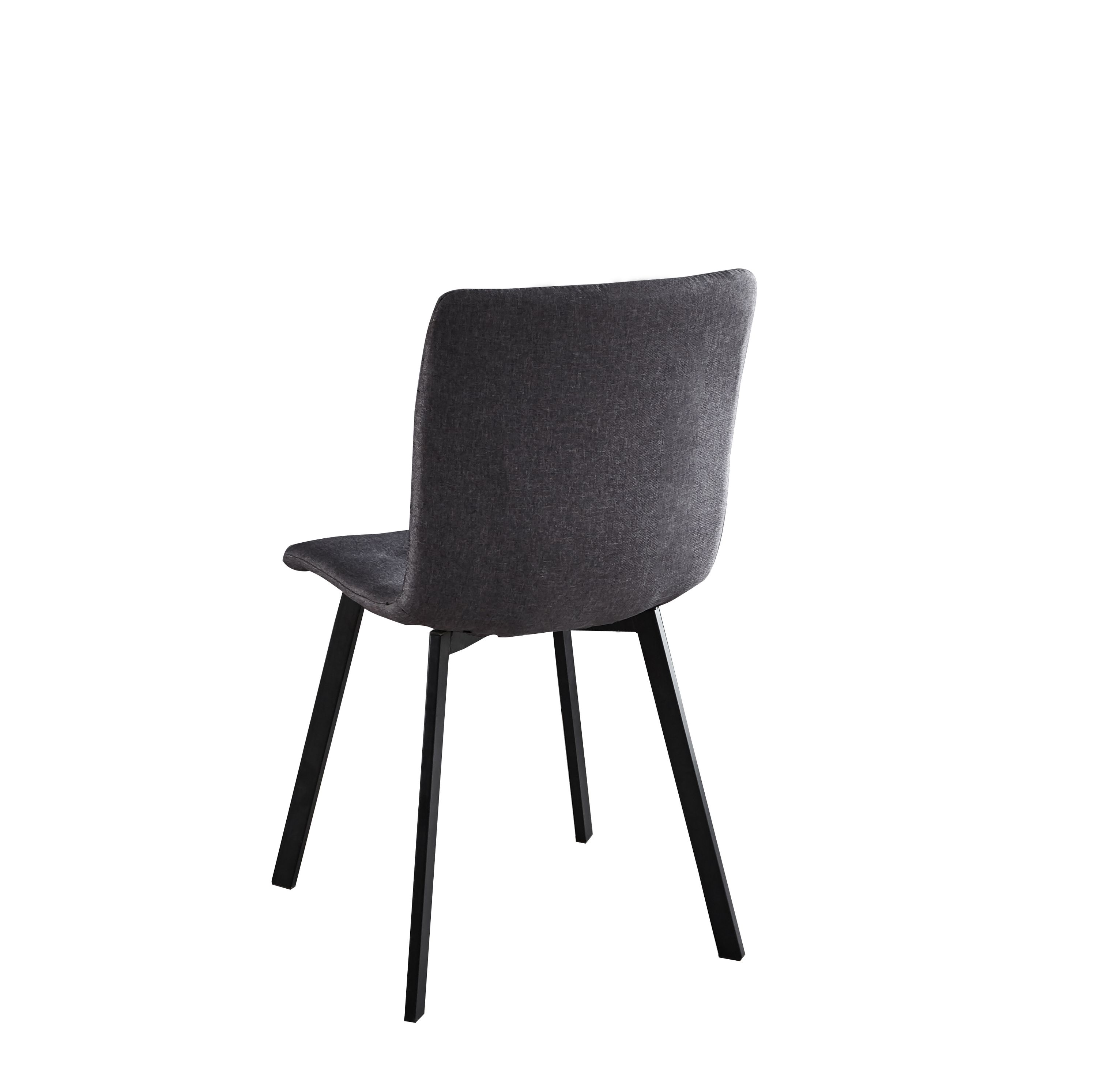 2er set Esszimmerstuhl Polsterstuhl grau Küchenstuhl Wohnzimmer Stuhl Stühle