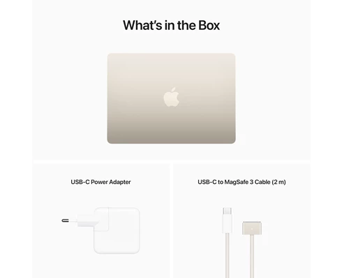 Apple 13-inch MacBook Air - M2 chip 8-core CPU   10-core GPU, 8GB RAM, 512GB SSD - Starlight