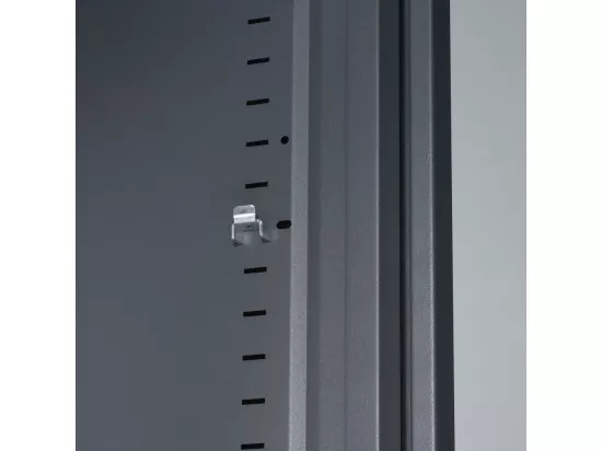 Armoire de bureau portes à rideaux 3 étagères