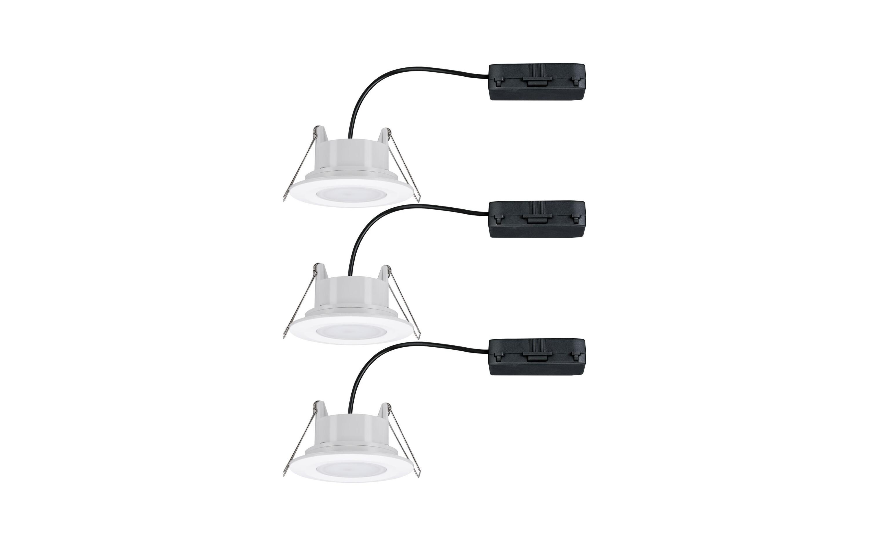 Einbauspot LED Calla Basisset, 3 x 6W, 4.000K, WeissSpotleuchte zur Deckenmontage