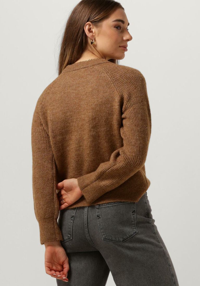 SELECTED FEMME bruine selected femme trui slfrena ls knit o-neck camp