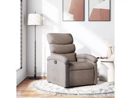Fauteuil inclinable Taupe Tissu