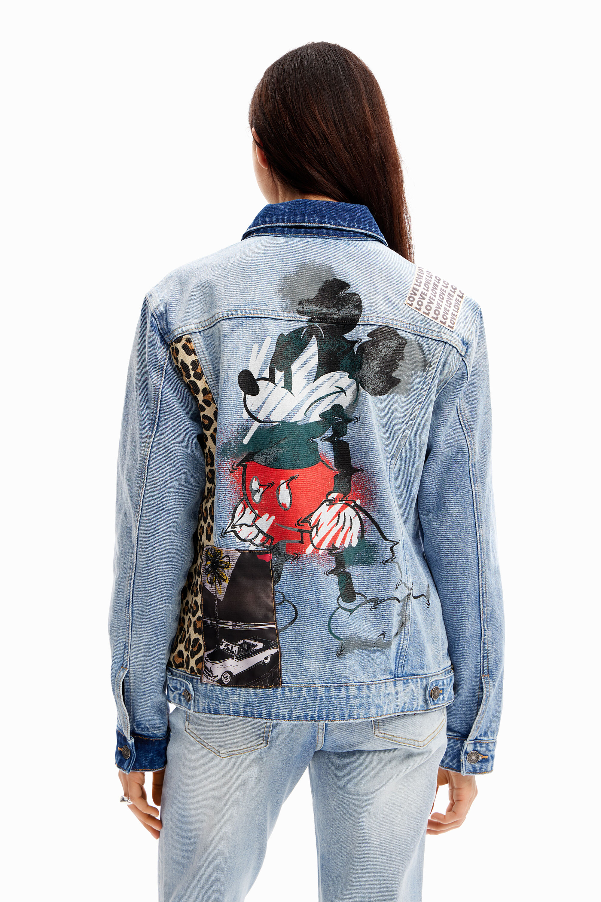 Veste trucker jean Mickey Mouse